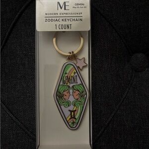 Modern Expressions Gemini Zodiac Keychain